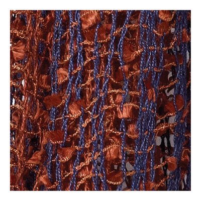 Rust & Blue Open Weave Fashion Scarf – view 2