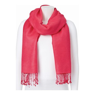 Hot Pink Silk/Wool Pashmina Scarf