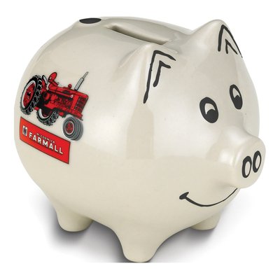 McCormick Farmall Tractor Logo Piggy Bank