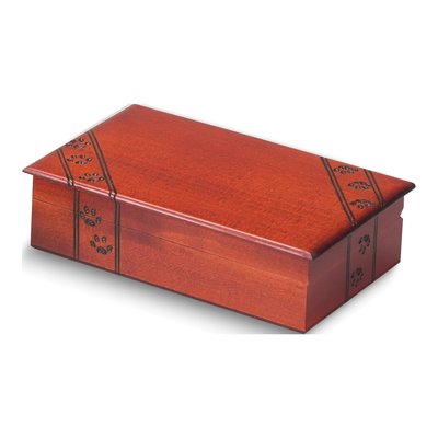 Paw Prints Wooden Keepsake Box