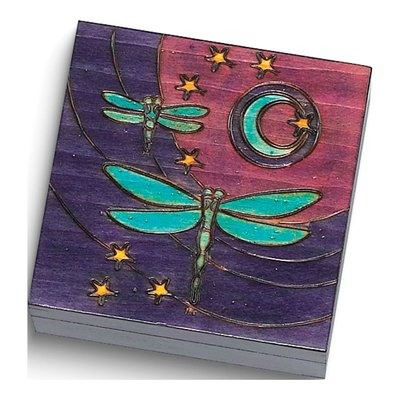 Handcrafted Wood Dragonfly Keepsake Box