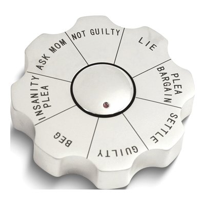 Silver-tone Legal Decision Maker Spinner Paperweight