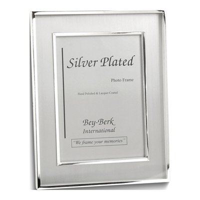 Silver-Plated 5x7 Brushed Photo Frame