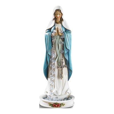 Madonna Resin Statue Rosary Holder