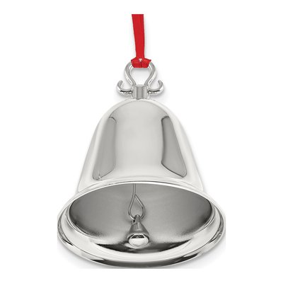 Engravable Red Ribbon Bell Ornament – view 4