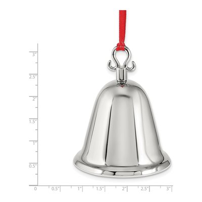 Engravable Red Ribbon Bell Ornament – view 5