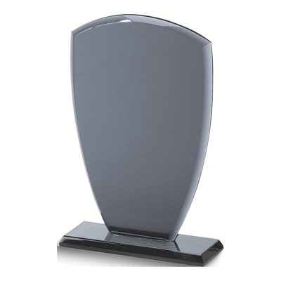 Large Shield Smoked Glass Trophy/Award