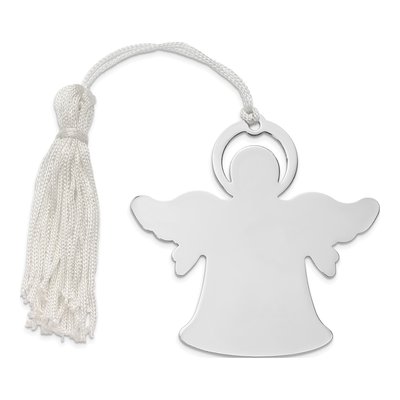Engravable White Tassel Angel Ornament - Gift Boxed – view 3
