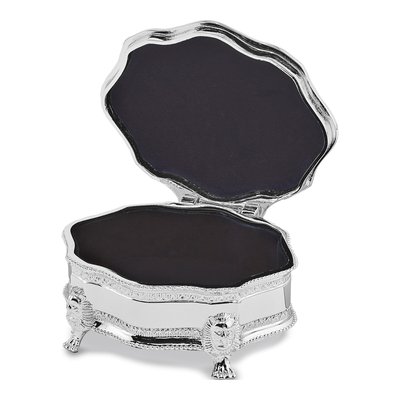 Silver-Plated Victorian Footed Jewelry Box – view 2