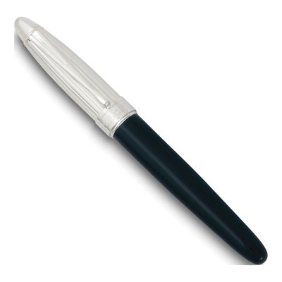 Charles Hubert Black Roller Ball Pen with Mother of Pearl