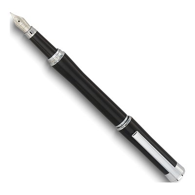 Charles Hubert Black & Silver-Tone Fountain Pen