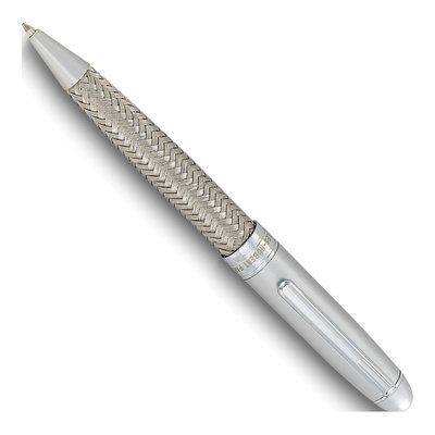 Charles Hubert Silver-Tone Mesh Ballpoint Pen