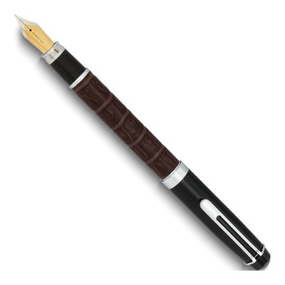Charles Hubert Brown Croco Fountain Pen