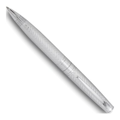 Charles Hubert Silver-Tone Chevron Ballpoint Pen