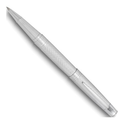 Charles Hubert Silver-Tone Chevron Roller Ball Pen