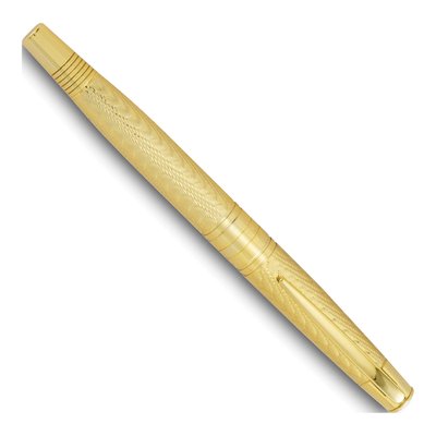 Charles Hubert Gold-Tone Chevron Fountain Pen
