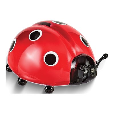 Red Ladybug Handcrafted Glass Figurine