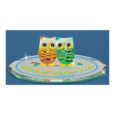 Owls Together We're a Hoot Glass Figurine Gift – view 4