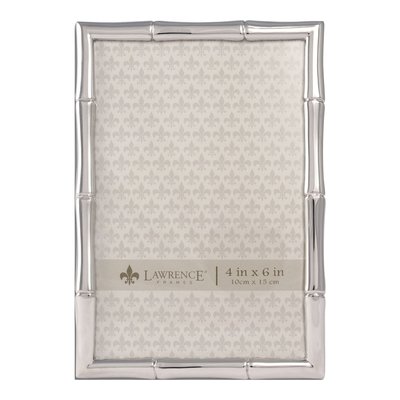 Silver-Tone Bamboo 4x6 Photo Frame Gift