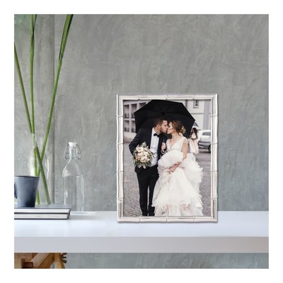 Silver-Tone Bamboo 5x7 Photo Frame Gift – view 4