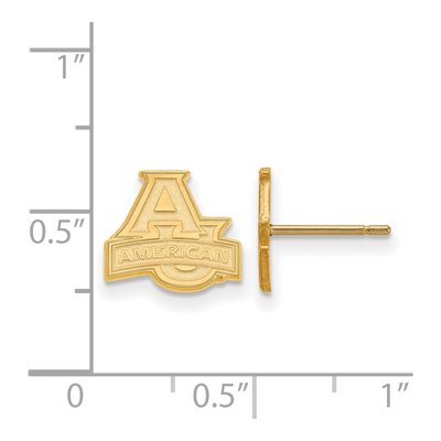 American University Gold-Plated Sterling Silver Earrings – view 2