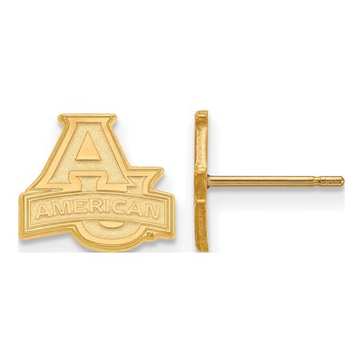American University Gold-Plated Sterling Silver Earrings