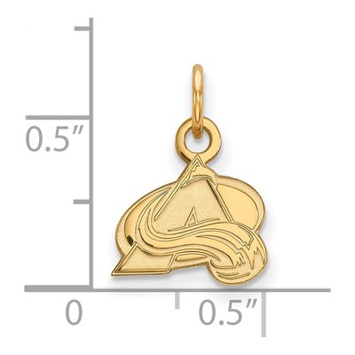 Colorado Avalanche Gold-Plated Sterling Silver Extra Small Letter A Pendant – view 2