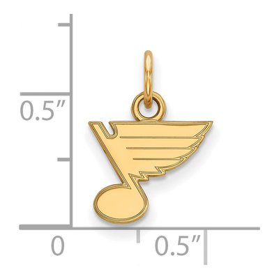 St. Louis Blues Gold-Plated Sterling Silver Extra Small Pendant – view 2