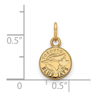 Toronto Blue Jays Gold-Plated Sterling Silver Extra Small Pendant – view 2
