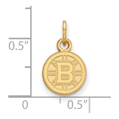 Boston Bruins Gold-Plated Sterling Silver Extra Small Pendant – view 2