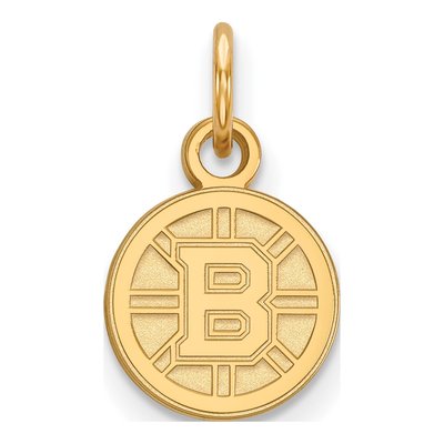 Boston Bruins Gold-Plated Sterling Silver Extra Small Pendant