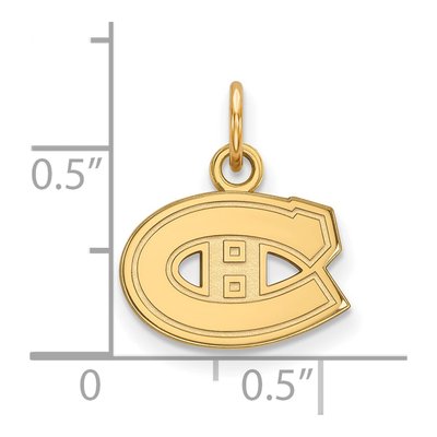 Montreal Canadiens Gold-Plated Sterling Silver Extra Small Pendant – view 2