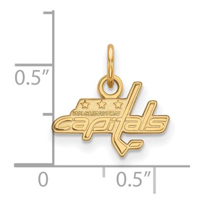 Washington Capitals Gold-Plated Sterling Silver Extra Small Pendant – view 2