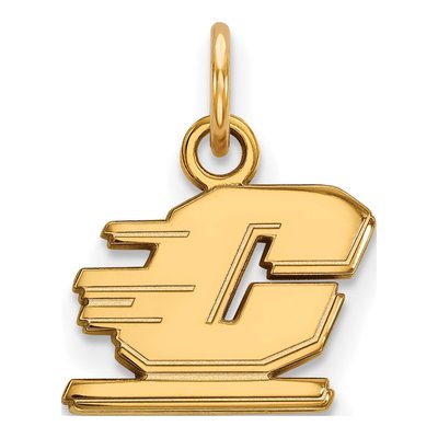 Central Michigan University Gold-Plated Sterling Silver Extra Small Letter C Pendant