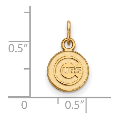 Chicago Cubs Gold-Plated Sterling Silver Extra Small Pendant – view 2
