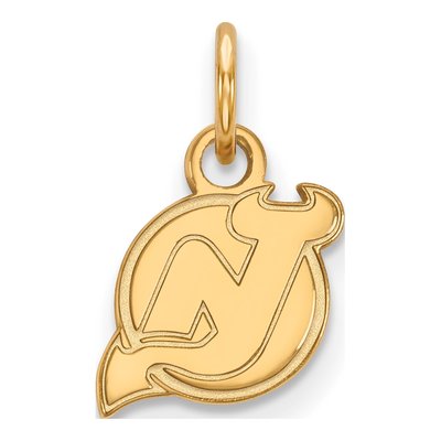 New Jersey Devils Gold-Plated Sterling Silver Extra Small Pendant