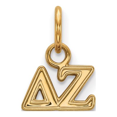 Delta Zeta Gold-Plated Sterling Silver Extra Small Pendant