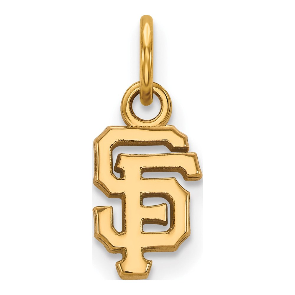 San Francisco Giants Gold-Plated Sterling Silver SF Extra Small Pendant