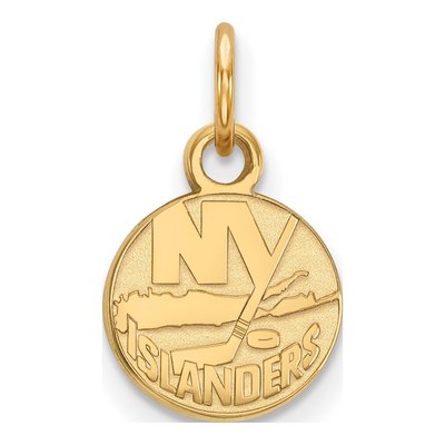 New York Islanders Gold-Plated Sterling Silver NY Extra Small Pendant