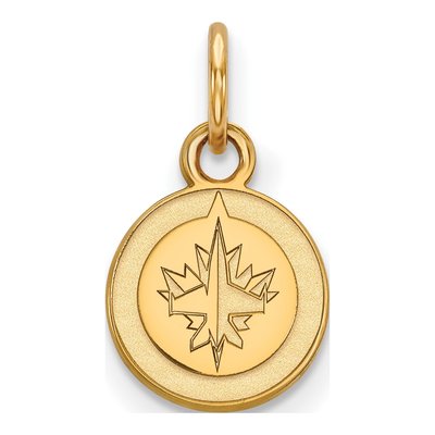 Winnipeg Jets Gold-Plated Sterling Silver Extra Small Pendant
