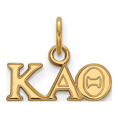 Kappa Alpha Theta Gold-Plated Sterling Silver Extra Small Pendant