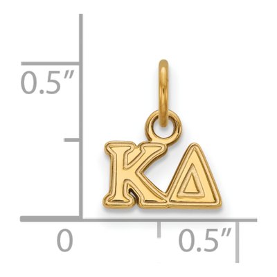Kappa Delta Gold-Plated Sterling Silver Extra Small Pendant – view 2