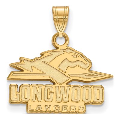 Longwood University Gold-Plated Sterling Silver Lancers Small Pendant