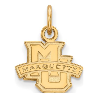 Marquette University Gold-Plated Sterling Silver Extra Small Pendant