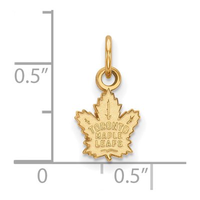 Toronto Maple Leafs Gold-Plated Sterling Silver Extra Small Pendant – view 2