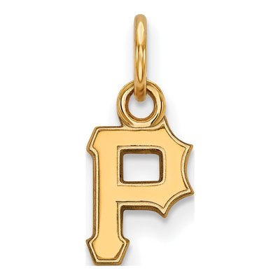 Pittsburgh Pirates Gold-Plated Sterling Silver Extra Small Letter P Pendant
