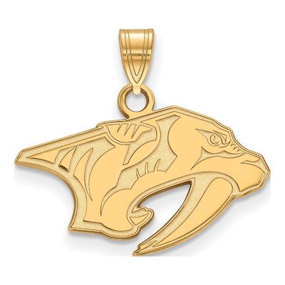 Nashville Predators Gold-Plated Sterling Silver Small Pendant
