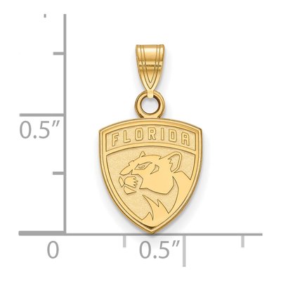 Florida Panthers Gold-Plated Sterling Silver Small Pendant – view 2
