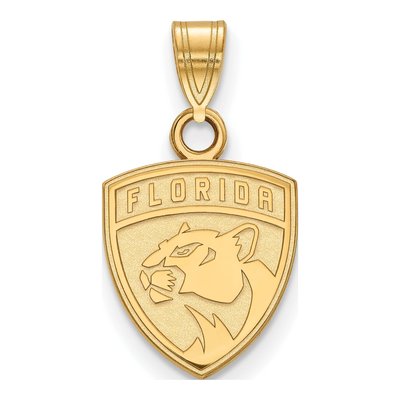 Florida Panthers Gold-Plated Sterling Silver Small Pendant
