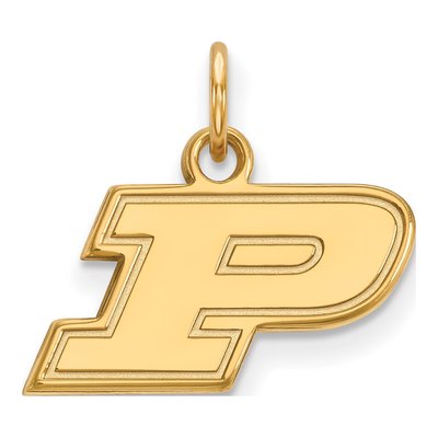 Purdue University Gold-Plated Sterling Silver Extra Small Letter P Pendant